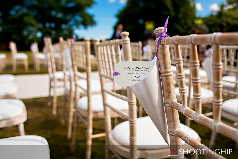 Outdoor wedding ceremony at The Elvetham