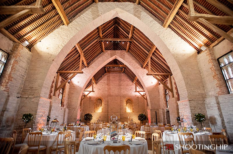 Interior photograph of the Tithe Barn Ditcham