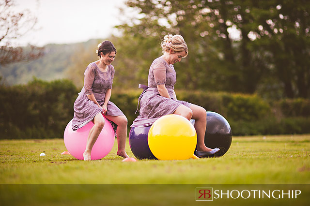 space hopper at a wedding