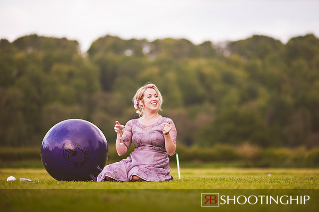 space hopper at a wedding