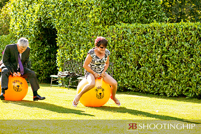 space hopper at a wedding