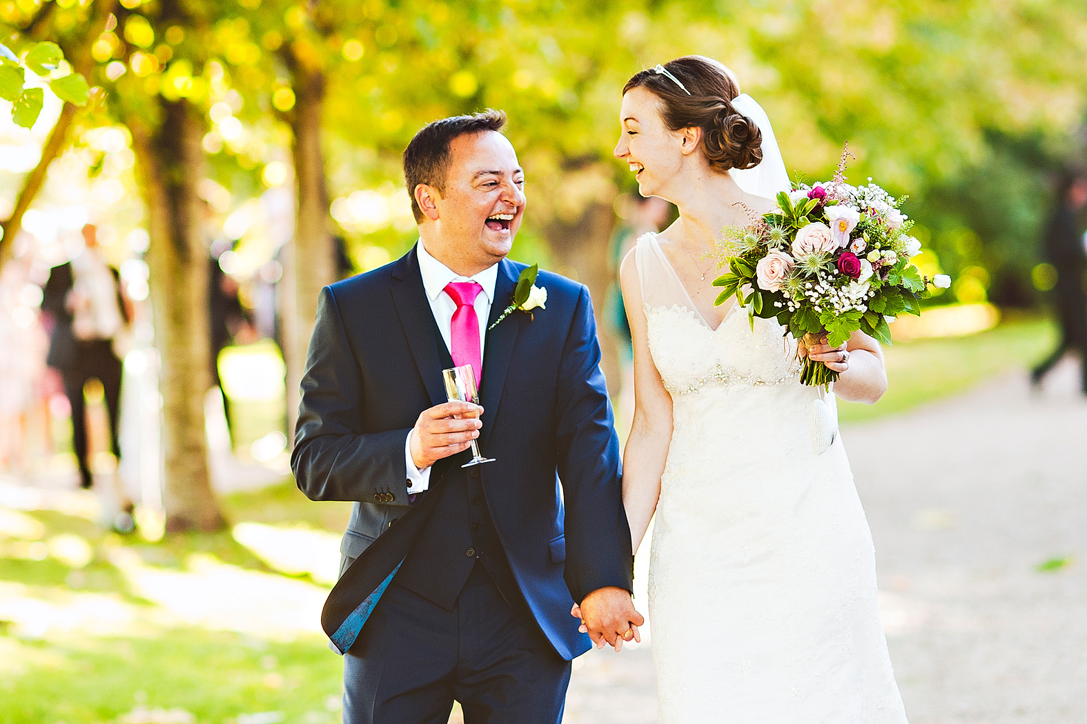 sarah and stephen at tithe barn