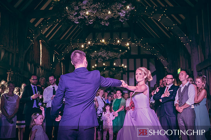 Bride and Groom Dancing at Gate Street Barn