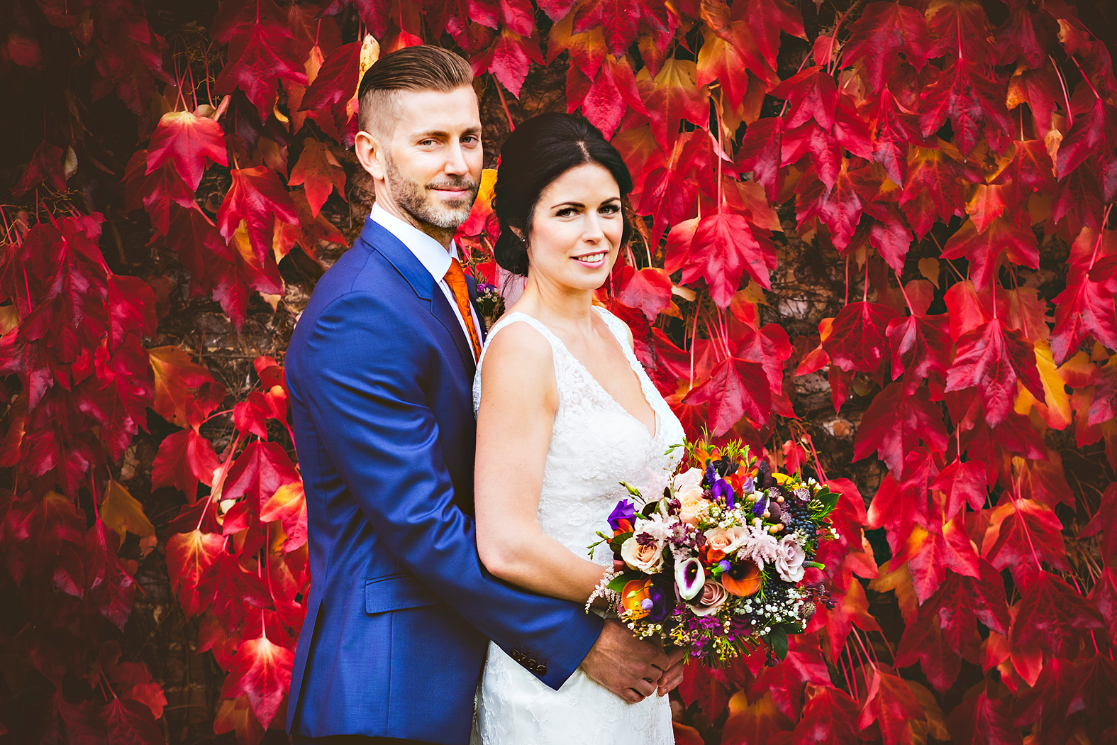 matt and ange at tithe barn