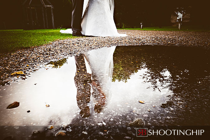 Bride and Groom at Tithe Barn