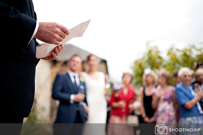 Hampshire Wedding Speeches Outside (2)