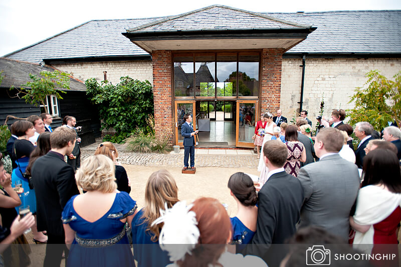 Hampshire Wedding Speeches Outside (5)