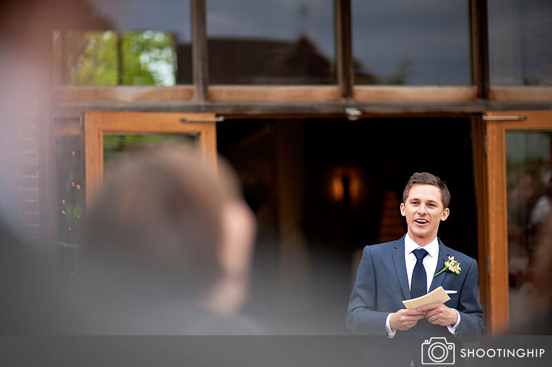 Hampshire Wedding Speeches Outside (6)