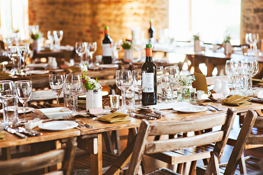 trestle table wedding breakfast