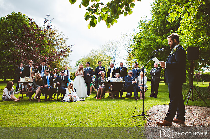 Hampshire Wedding Speeches Outside (45)