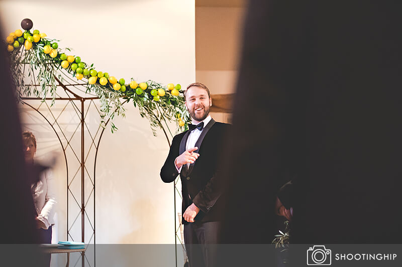 Groom sees Bride for the first time at Cowdray