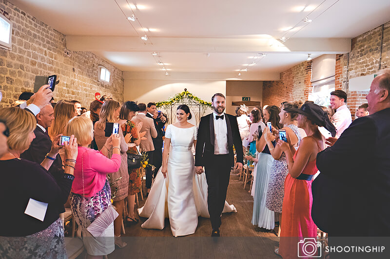 Walking down the aisle as Husband and Wife