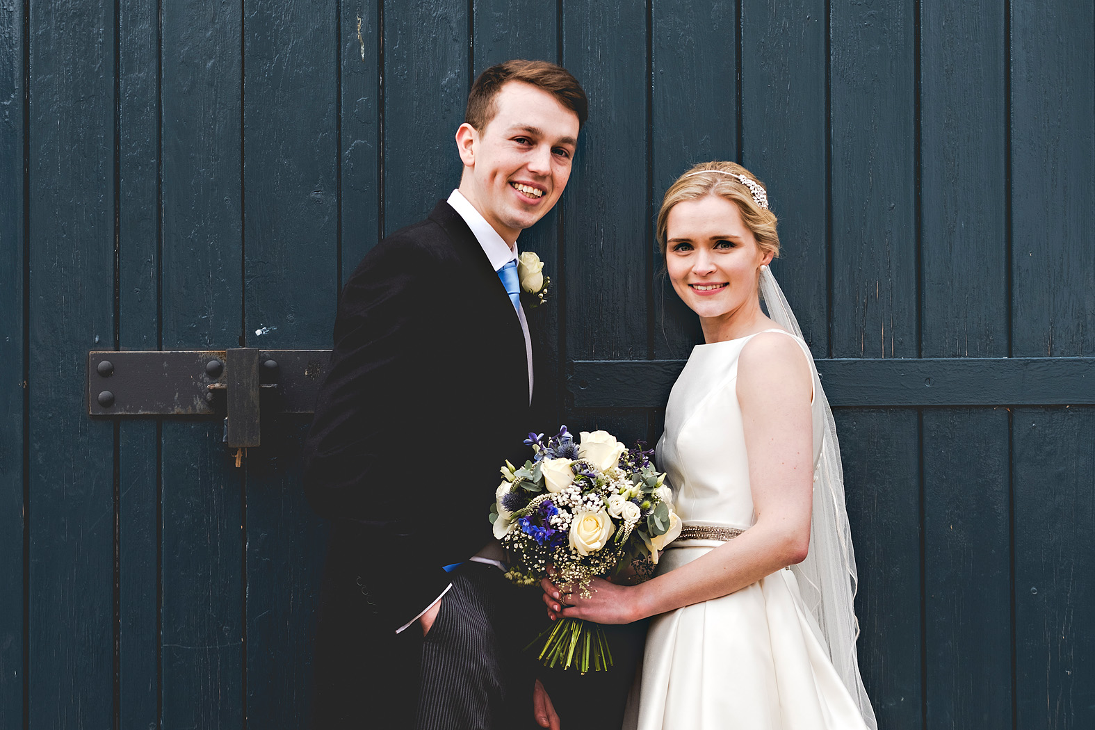 Harriet and Joshua at Bury Court Barn