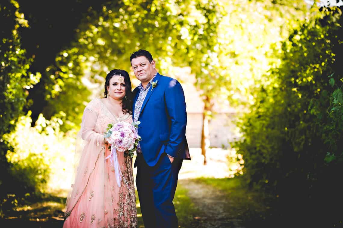 country inspired wedding photo at tithe barn