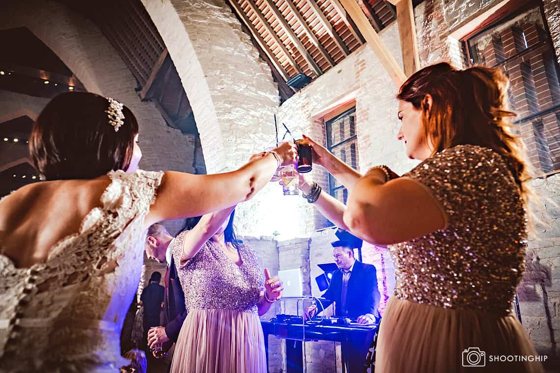 Emily and Adam at Tithe Barn