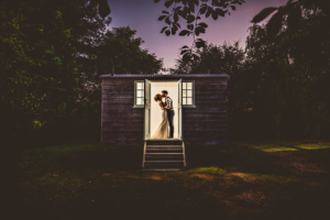 wedding couple at Tithe Barn Hampshire