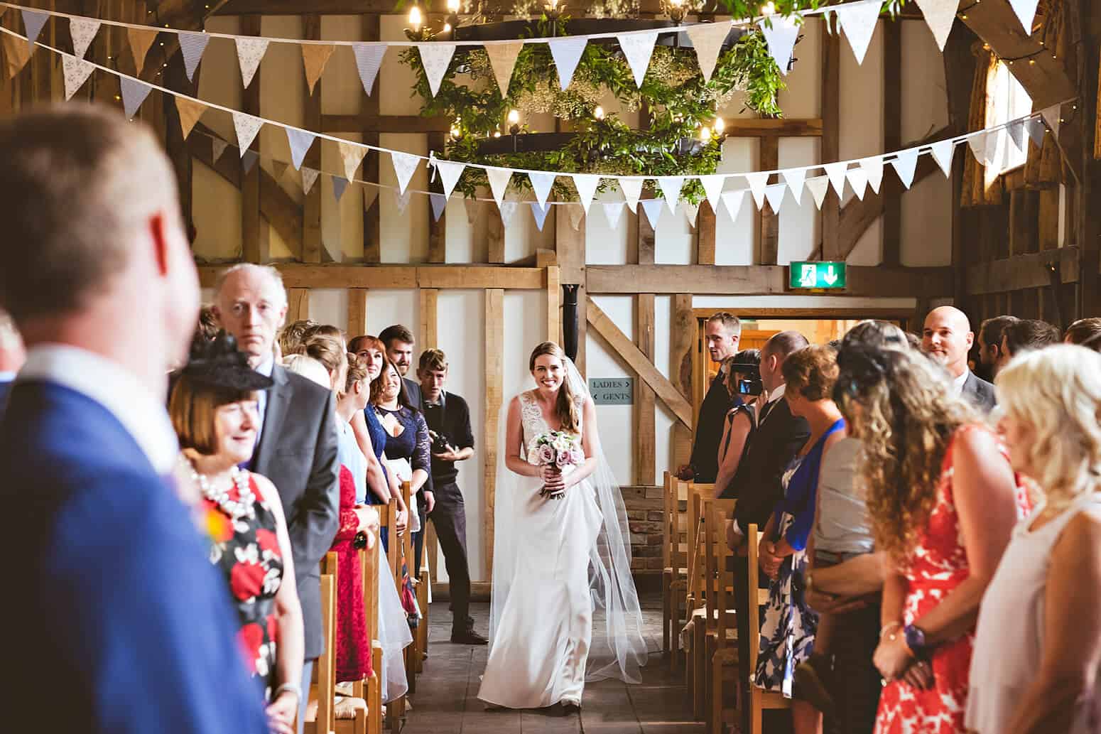 Bride entrance at Gate Street Barn