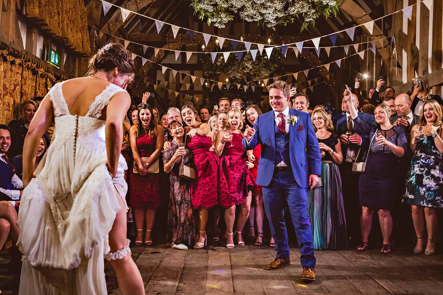 Bride and Groom dance at Gate Street Barn