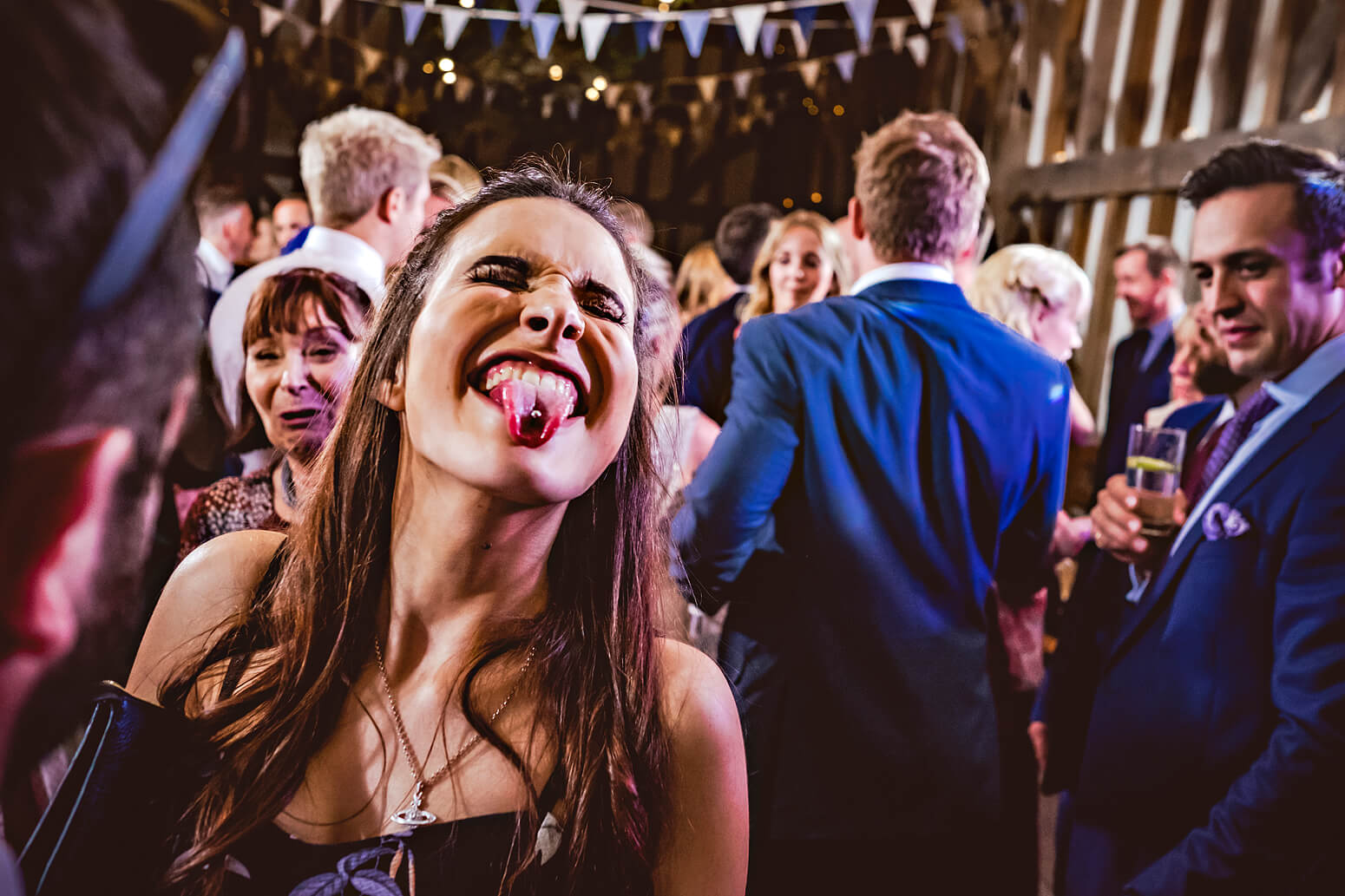 Guests dancing at Gate Street Barn