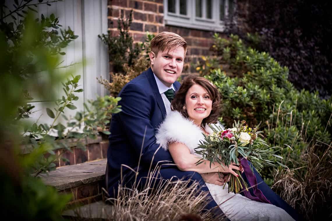 Bride and Groom at Gate Street Barn