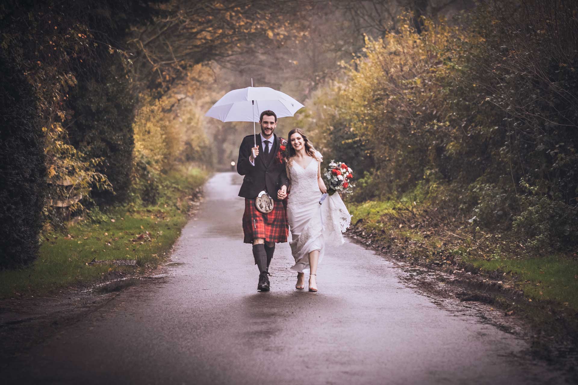 Umbrella for Bride and Groom