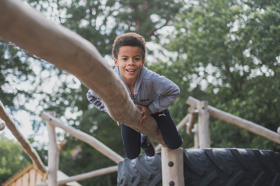 boy in playground